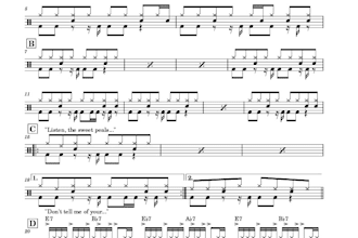 transcribe drum sheet music for any song, any difficulty