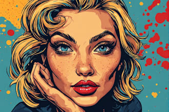 design custom pop art prints and hand painted illustrations