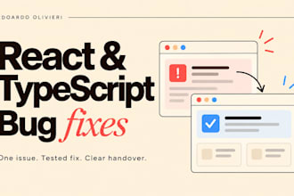 fix a react or typescript bug and test the solution