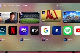 build smart TV ott streaming app for roku, fire TV, samsung, lg, android and ios