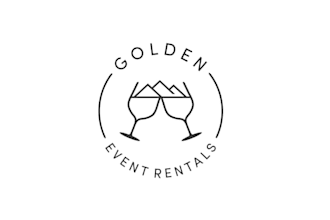 design a simple rustic event rental and feminine logo