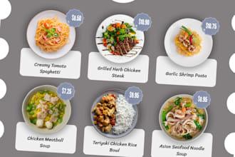 design a food menu design