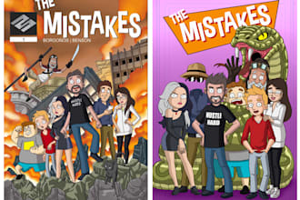 draw professional comic book pages and illustrations