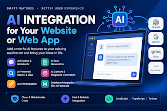 integrate ai features into your website or web app