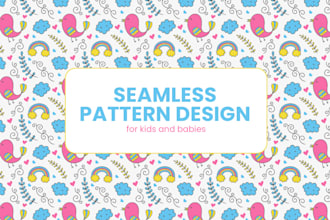 create cute seamless patterns for kids