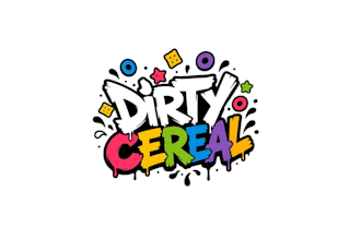 design an edgy colorful food brand logo for social media
