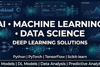 build predictive machine learning, deep learning models and ai solutions