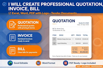 create professional civil work and facility management quotation and boq