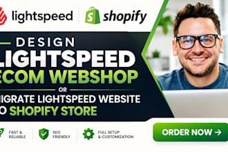 design lightspeed ecom webshop or migrate lightspeed website to shopify store