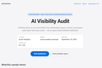 audit your website ai visibility and deliver a citation ready SEO report