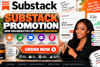do substack promotion substack newsletter organic substack subscribers