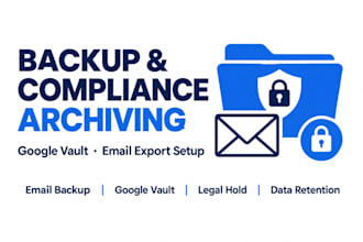 setup google workspace backup email export and compliance archiving