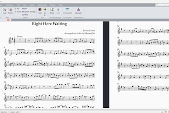 transcribe your melody or solo part by ear into professional sheet music