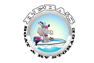design awesome driving and rv and boat brand logo