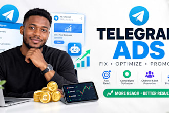 fix telegram ads issues, fix bot channel telegram ads, forex promotion