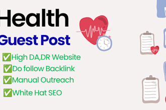 do high da health guest post with quality backlinks on health and fitness blogs