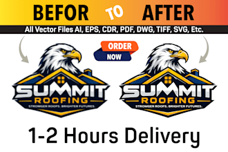 redraw, vectorize, convert logo or graphic to vector
