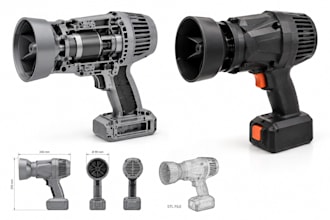 do 3d cad design, mechanical prototype and stl files for 3d printing