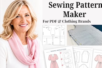 create custom clothing patterns from sketches, photos or measurements
