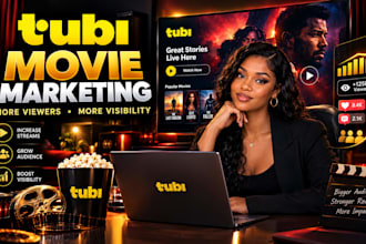 do organic tubi promotion, youtube,tubi movie, increase tubi viewers and ranking