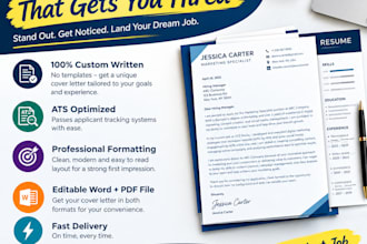 write professional ats cover letter for job application
