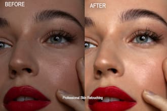 do skin retouching  and portrait retouching