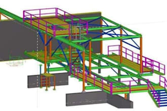 create 3d steel stair models and detailed shop drawings