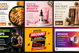 design professional social media posts in PSD or ai