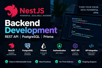 build a secure nestjs rest API backend with postgresql