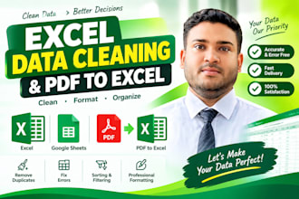 clean and organize excel data and remove duplicates