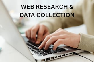 do accurate web research and data collection