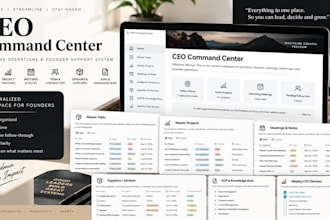 build a notion CEO command center for your business