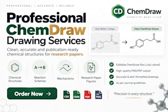 draw chemical structures and reaction schemes using chemdraw