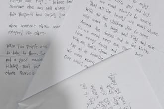 write anything with my beautiful handwriting