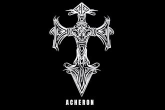 design a modern horror, gothic, dark streetwear tshirt