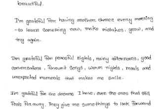 give a elegant handwriting