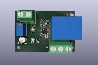 design professional 2 layer pcb layout in kicad