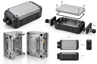 do plastic injection molding 3d cad design, enclosure product for 3d printing