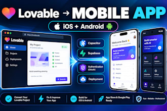 lovable to app conversion ios android app capacitor mobile app development fix