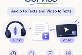 transcript your audio and video into text