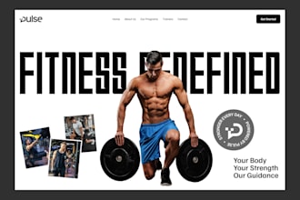 design a fitness trainer, gym and workout wordpress website
