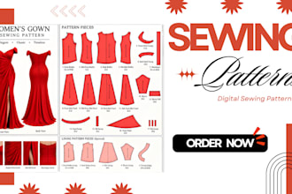 create custom sewing patterns for any garment in PDF