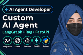 build a custom ai agent with langgraph, rag and fastapi