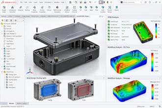 do dfm analysis, moldflow for manufacturing optimization and cad design review