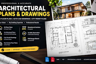 architectural plans 2d floor plan real estate plan autocad drawing city permit