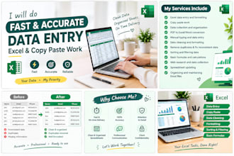 do excel data entry, copy paste, typing and web research