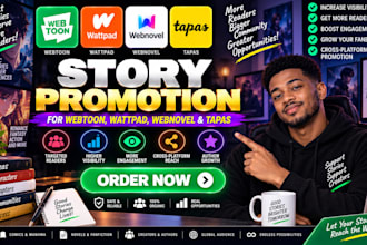 promote your webtoon, wattpad, webnovel, and tapas across platforms