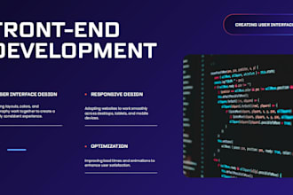 be your front end developer for website development