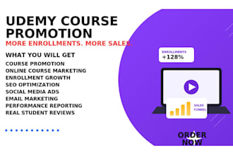 do online course promotion udemy instructor marketing promotion