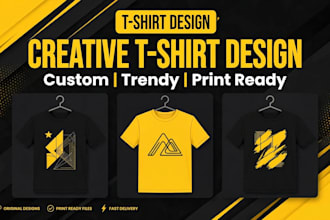 design 3 modern typography t shirt designs